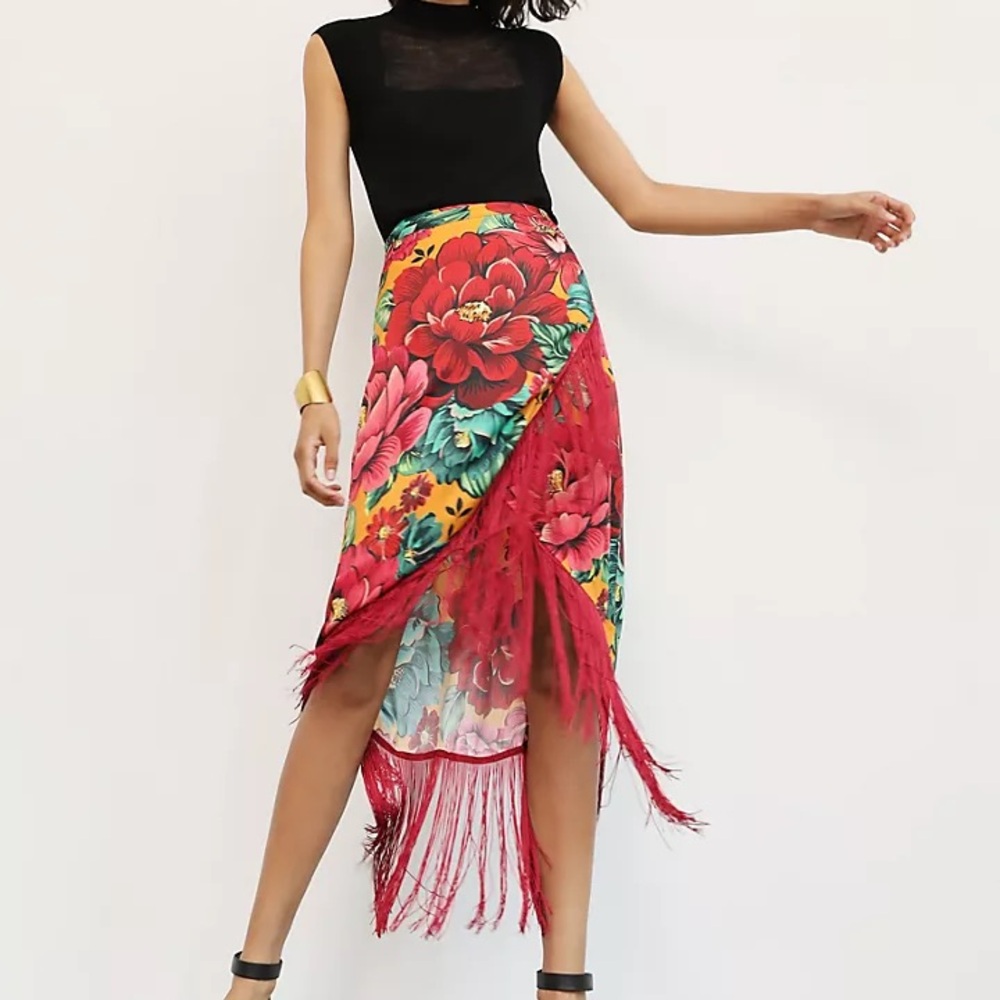 Anthropologie Benita Wrap skirt